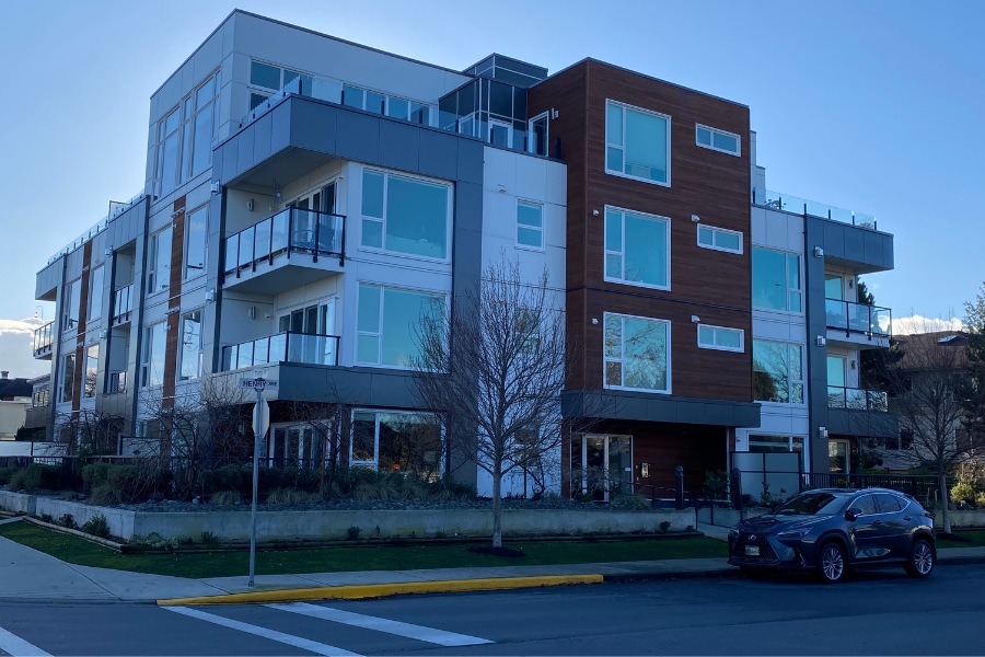 Fourth Ave Condos in Sidney, designed by Alan Lowe Architecture.